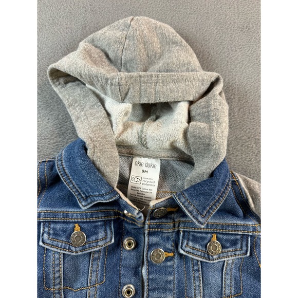 Okie dokie denim baby jacket size 9‎ months - Picture 4 of 5